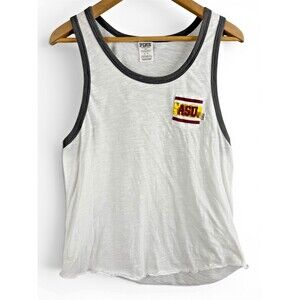 Victoria’s Secret PINK ASU Arizona State White Tank Top Size Sm
